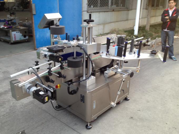 Yuvarlak Şişe Soğuk Tutkal Düz Yüzey Etiket Aplikatörü 1.0KW Motor Kolay Kullanım