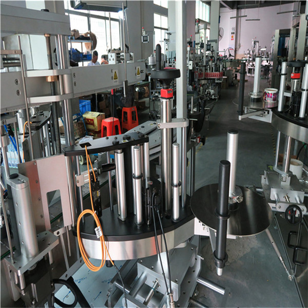 Plastik / Cam Şişe Çift Taraflı Etiketleme Makinesi, Kare Şişe Etiketleme Makinesi