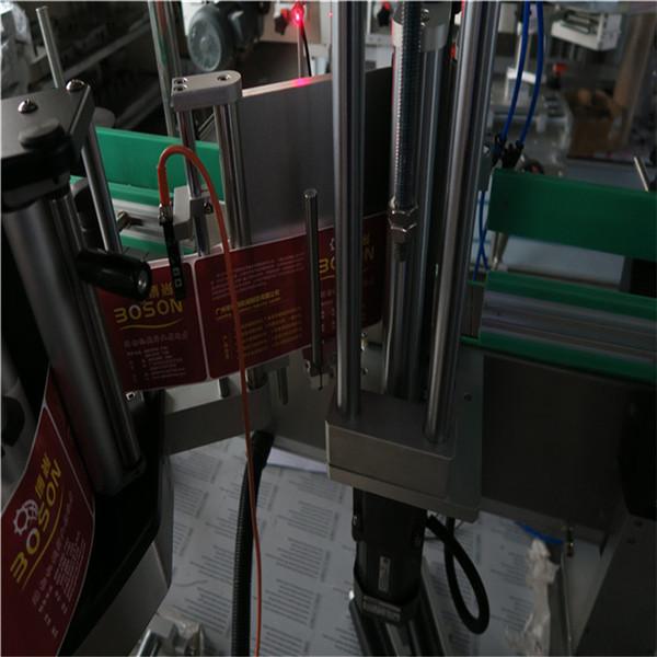 Otomatik İki Taraflı Şişe Etiketleme Makinesi Yapışkanlı Etiket Etiket Şampuan Şarabı