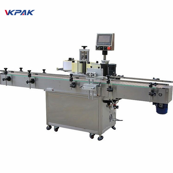 Otomatik Yağ Dikey Kendinden Yapışkanlı Yuvarlak Şişe Etiketleme Makinesi