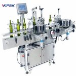 Kırmızı Şarap PLC Kontrolü İçin Çok Amaçlı Çubuk Yuvarlak Şişe Etiketleme Makinesi