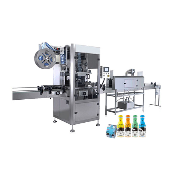 Plastik Su Şişeleri İçin Shrink Sleeve Aplikatör Makinesi 100 BPM