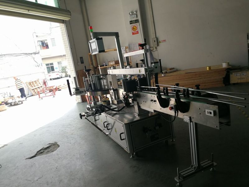 Çin Çift Yüzlü Yuvarlak Şişe Etiket Etiketleme Makinesi, Etiket genişliği 190mm tedarikçisi