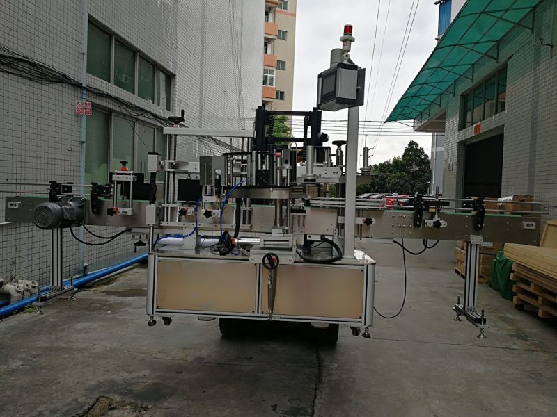 Çin Otomatik Çift Taraflı Etiket Etiketleme Makinesi Plastik kavanoz tedarikçisi için etiket uygulayıcı