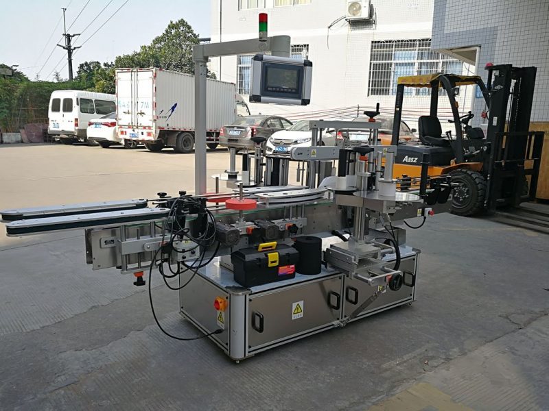 Çin Şampuan Şişesi Çift Taraflı Yapışkan Etiketleme Makinesi Tam Otomatik tedarikçisi